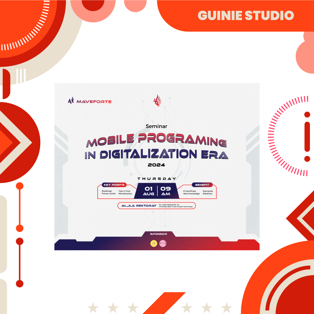 Print design banner seminar